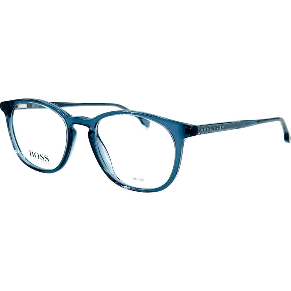 Hugo Boss Boss1087 IT Mens Plastic Eyeglass Frame 0PJP Blue 51-20 Spring Hinges